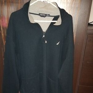 Nautica Men's Black Zip-Up Sweater